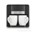 Mini portable Two Tasses Coupe Cafetière Coupe Céramique